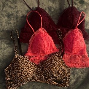 Bundle of 3 VS bralettes
